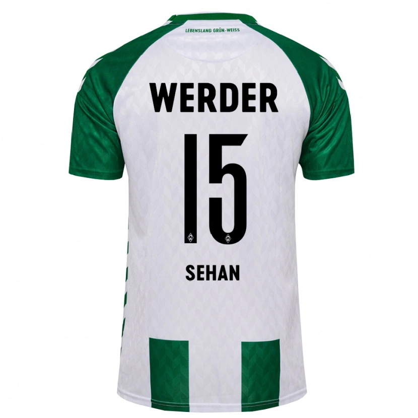 Danxen Niño Camiseta Jasmin Sehan #15 Verde Blanco 1ª Equipación 2026/27 La Camisa