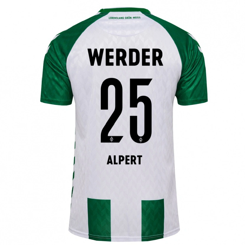 Danxen Niño Camiseta Marvin Alpert #25 Verde Blanco 1ª Equipación 2026/27 La Camisa