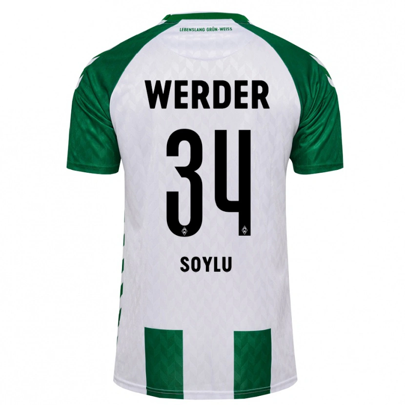 Danxen Niño Camiseta Darwin Soylu #34 Verde Blanco 1ª Equipación 2026/27 La Camisa
