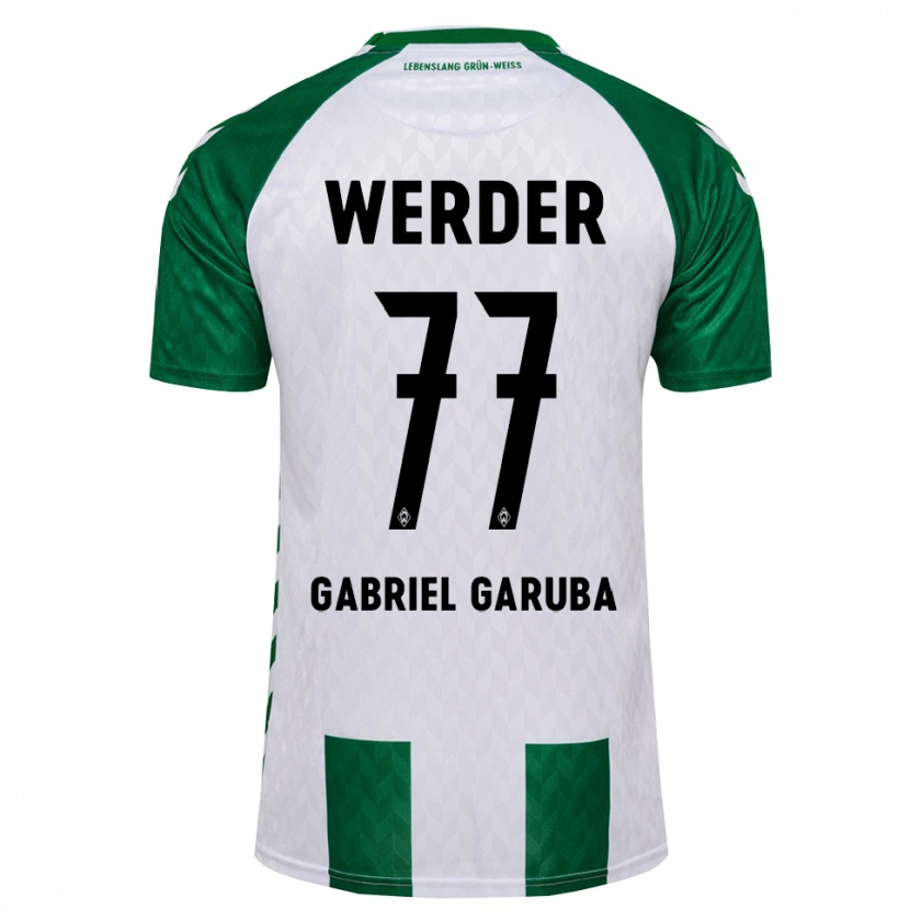 Danxen Niño Camiseta Najib Gabriel Garuba #77 Verde Blanco 1ª Equipación 2026/27 La Camisa