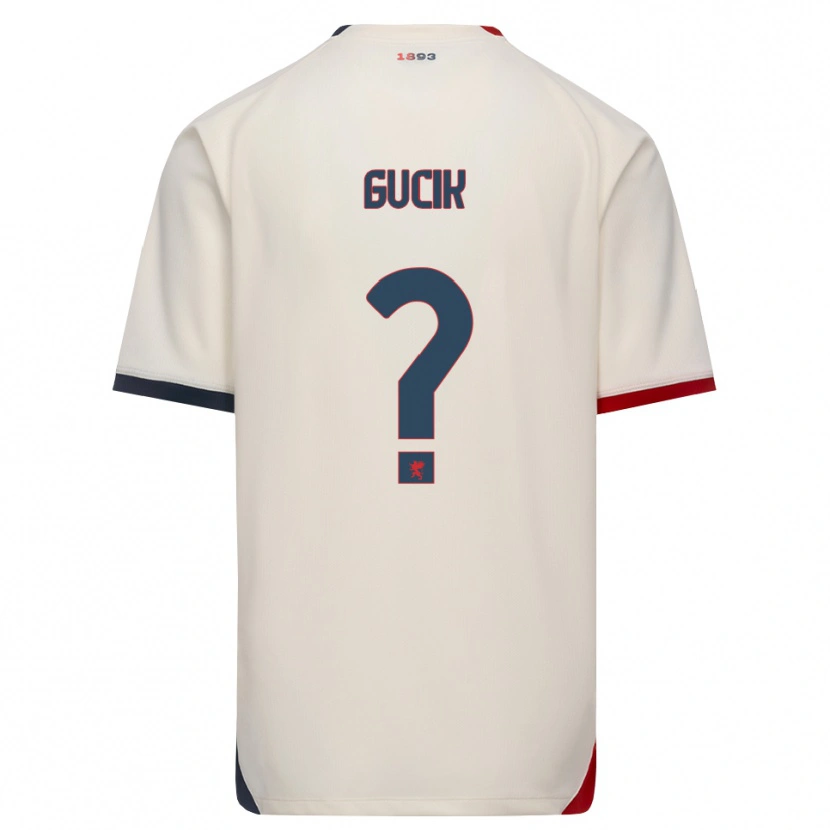 Danxen Niño Camiseta Nicolas Gucik #0 Blanco Roto Rojo 2ª Equipación 2026/27 La Camisa