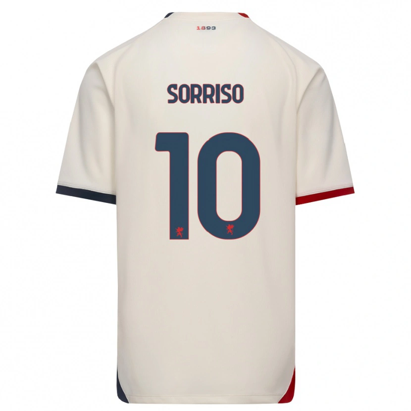 Danxen Niño Camiseta Felipe Mastropietro #10 Blanco Roto Rojo 2ª Equipación 2026/27 La Camisa