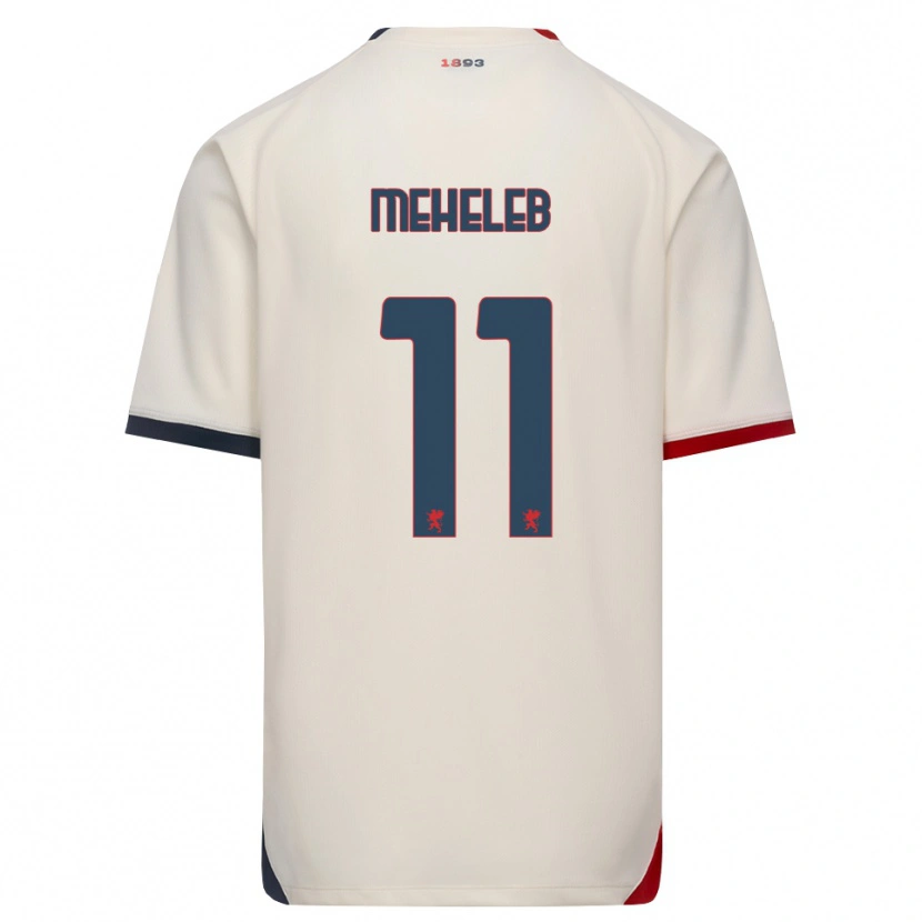 Danxen Niño Camiseta Sami Meheleb #11 Blanco Roto Rojo 2ª Equipación 2026/27 La Camisa