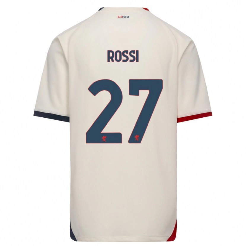 Danxen Niño Camiseta Lucrezia Rossi #27 Blanco Roto Rojo 2ª Equipación 2026/27 La Camisa