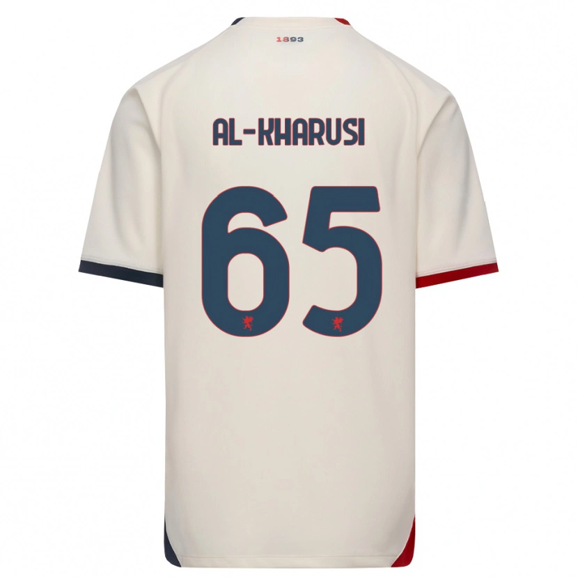 Danxen Niño Camiseta Suhayb Al-Kharusi #65 Blanco Roto Rojo 2ª Equipación 2026/27 La Camisa