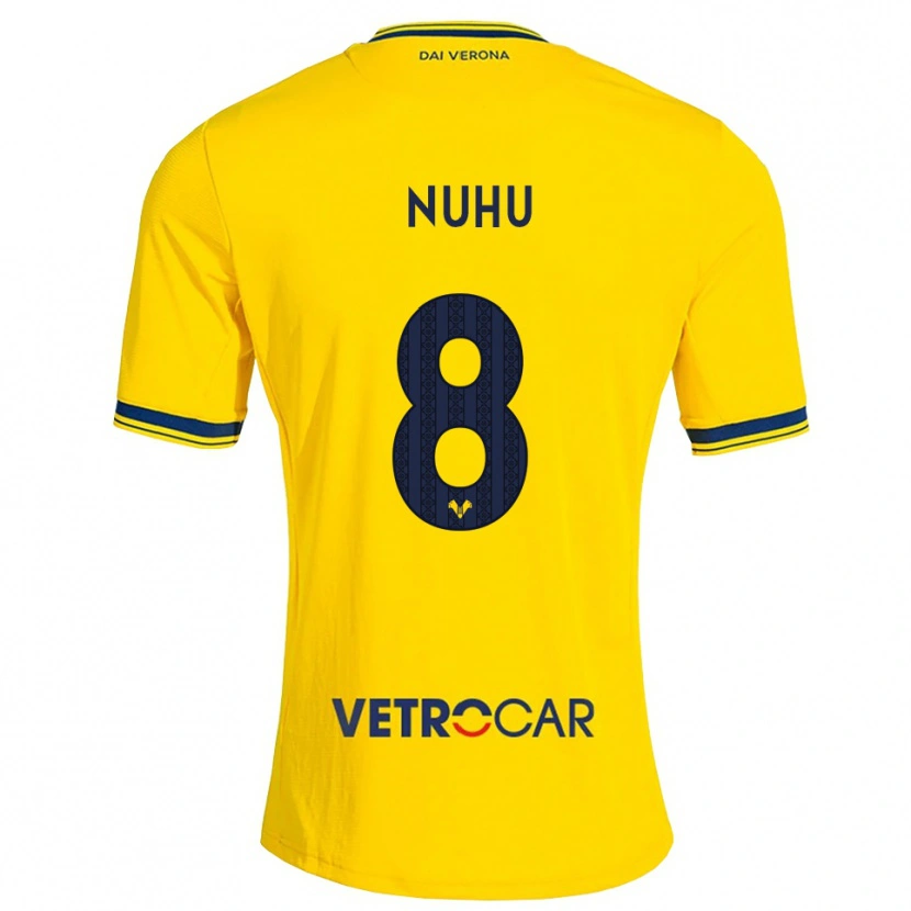 Danxen Niño Camiseta Obed Nuhu #8 Amarillo Rojo 2ª Equipación 2026/27 La Camisa