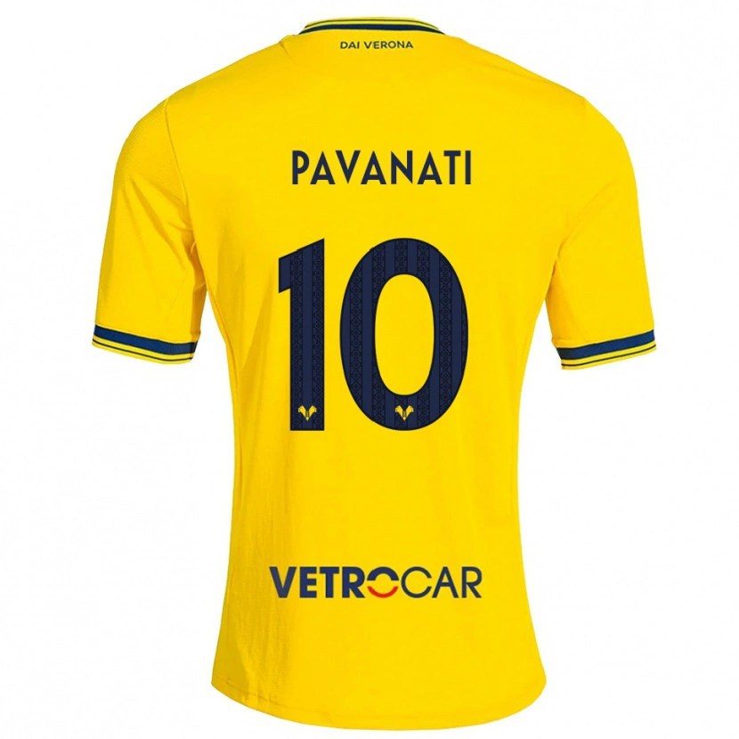 Danxen Niño Camiseta Alessandro Pavanati #10 Amarillo Rojo 2ª Equipación 2026/27 La Camisa