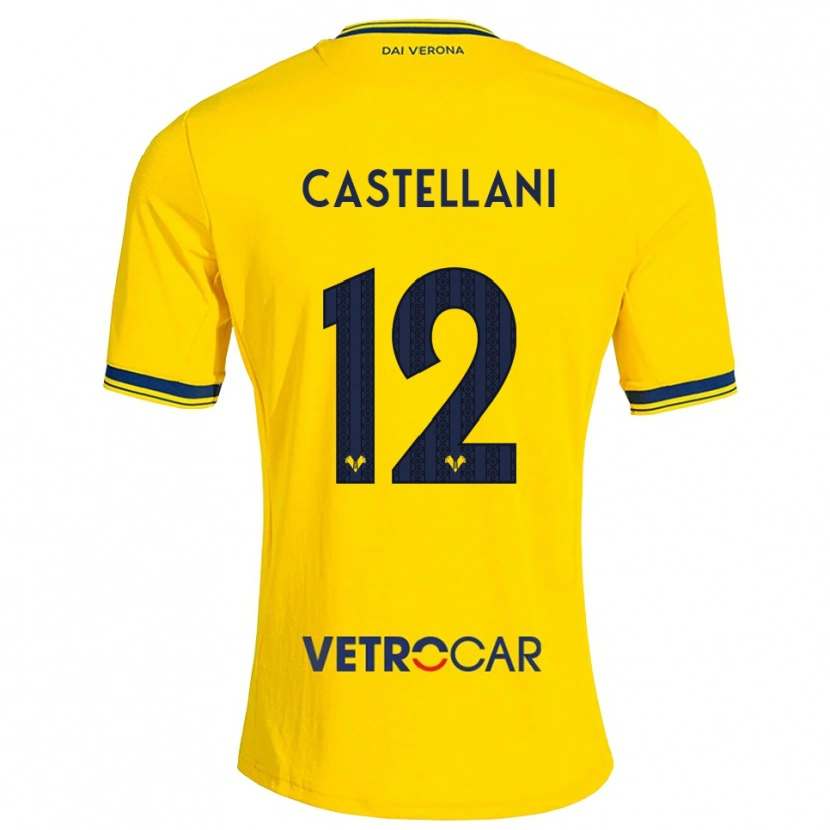Danxen Niño Camiseta Zeno Castellani #12 Amarillo Rojo 2ª Equipación 2026/27 La Camisa