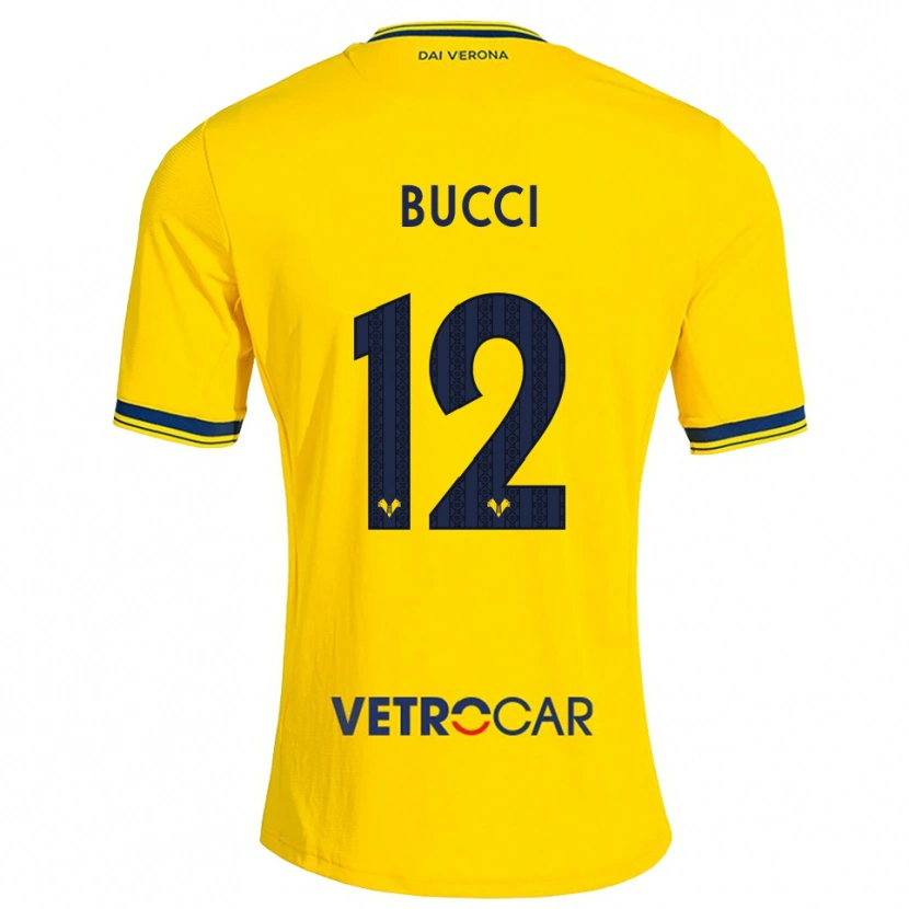 Danxen Niño Camiseta Irene Bucci #12 Amarillo Rojo 2ª Equipación 2026/27 La Camisa
