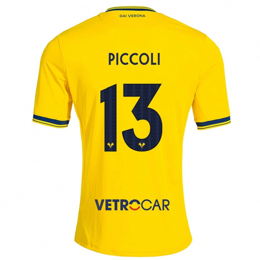 Danxen Niño Camiseta Thomas Piccoli #13 Amarillo Rojo 2ª Equipación 2026/27 La Camisa