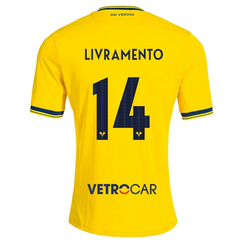 Danxen Niño Camiseta Dailon Livramento #14 Amarillo Rojo 2ª Equipación 2026/27 La Camisa