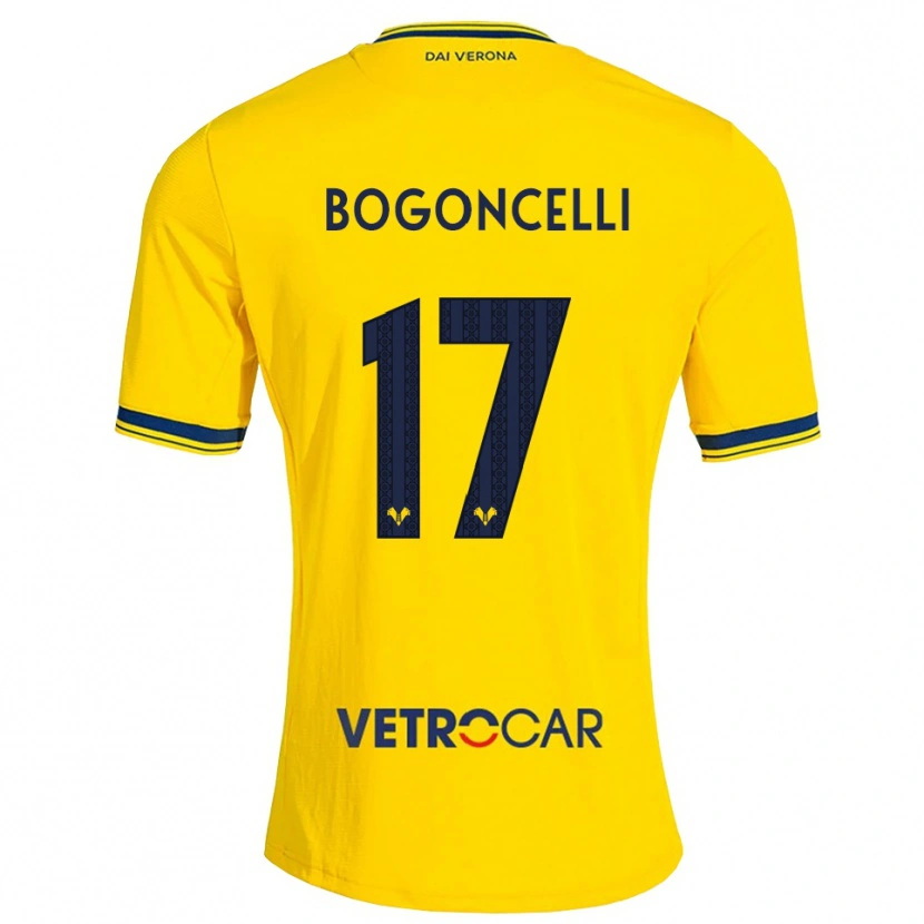 Danxen Niño Camiseta Pietro Bogoncelli #17 Amarillo Rojo 2ª Equipación 2026/27 La Camisa