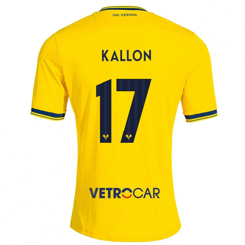 Danxen Niño Camiseta Yayah Kallon #17 Amarillo Rojo 2ª Equipación 2026/27 La Camisa