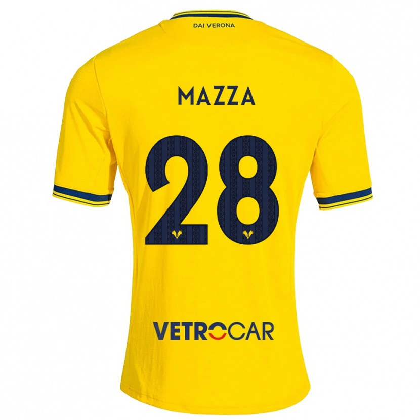 Danxen Niño Camiseta Vittoria Karol Mazza #28 Amarillo Rojo 2ª Equipación 2026/27 La Camisa