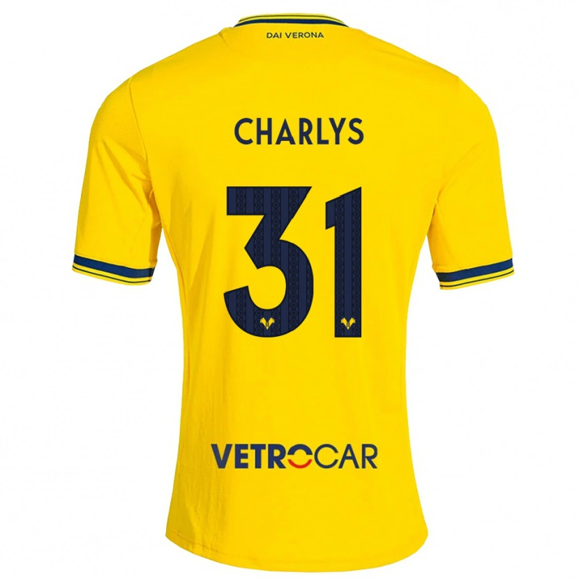 Danxen Niño Camiseta Charlys Matheus Lima Pontes #31 Amarillo Rojo 2ª Equipación 2026/27 La Camisa