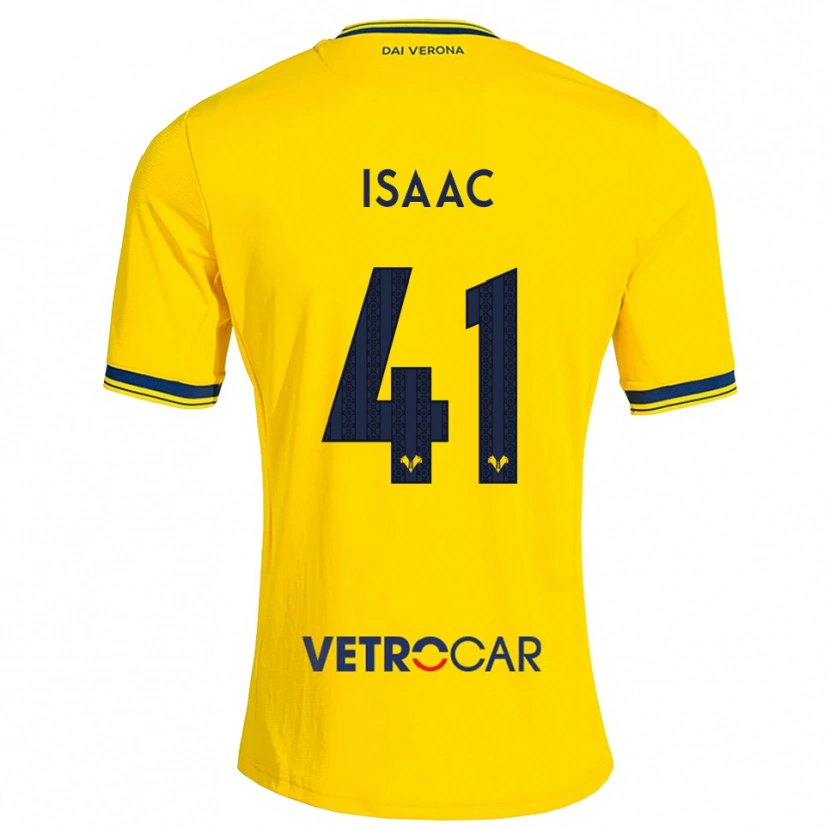 Danxen Niño Camiseta Isaac Aguiar Tomich #41 Amarillo Rojo 2ª Equipación 2026/27 La Camisa