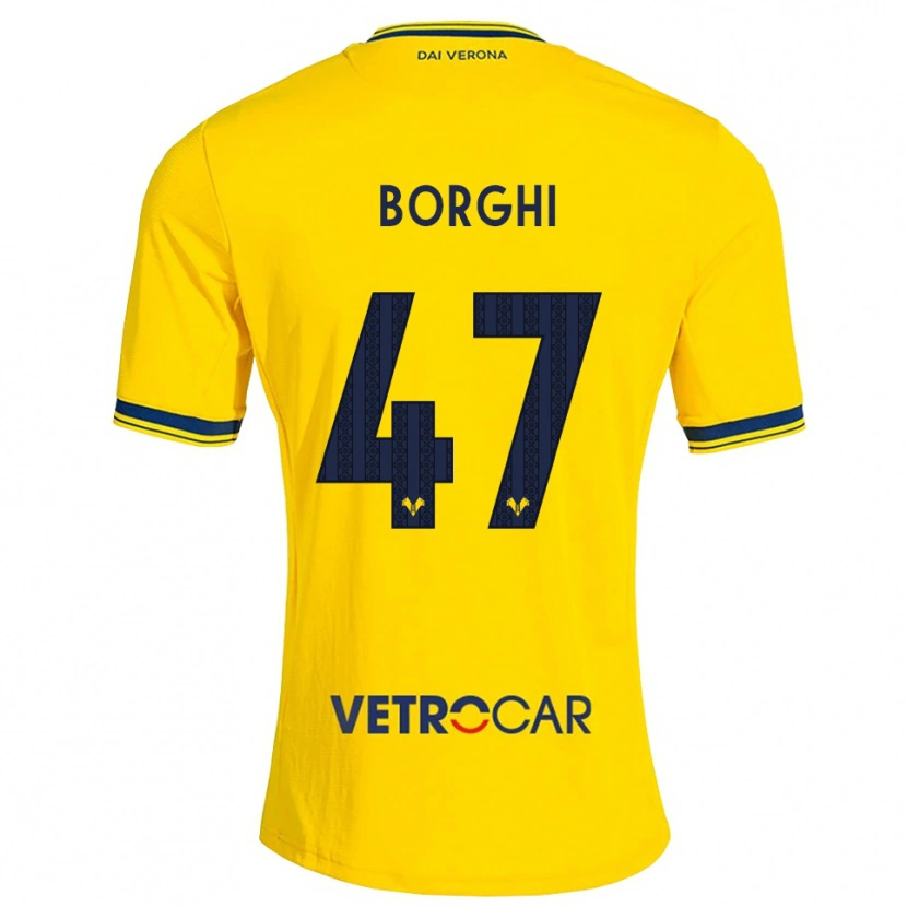 Danxen Niño Camiseta Arthur Borghi #47 Amarillo Rojo 2ª Equipación 2026/27 La Camisa