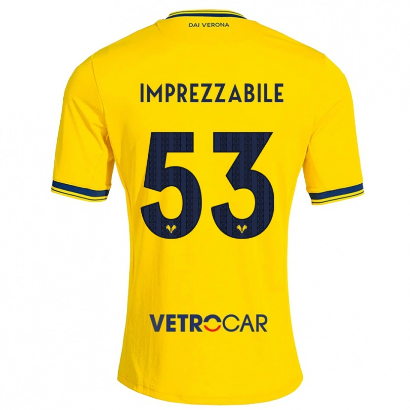 Danxen Niño Camiseta Francesca Imprezzabile #53 Amarillo Rojo 2ª Equipación 2026/27 La Camisa