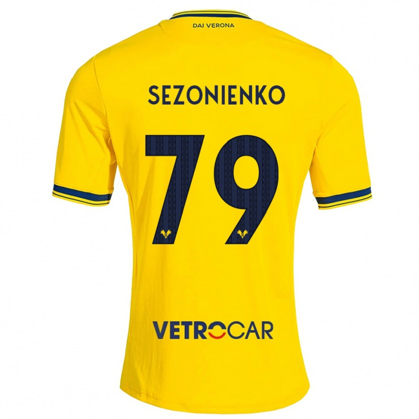 Danxen Niño Camiseta Kacper Sezonienko #79 Amarillo Rojo 2ª Equipación 2026/27 La Camisa