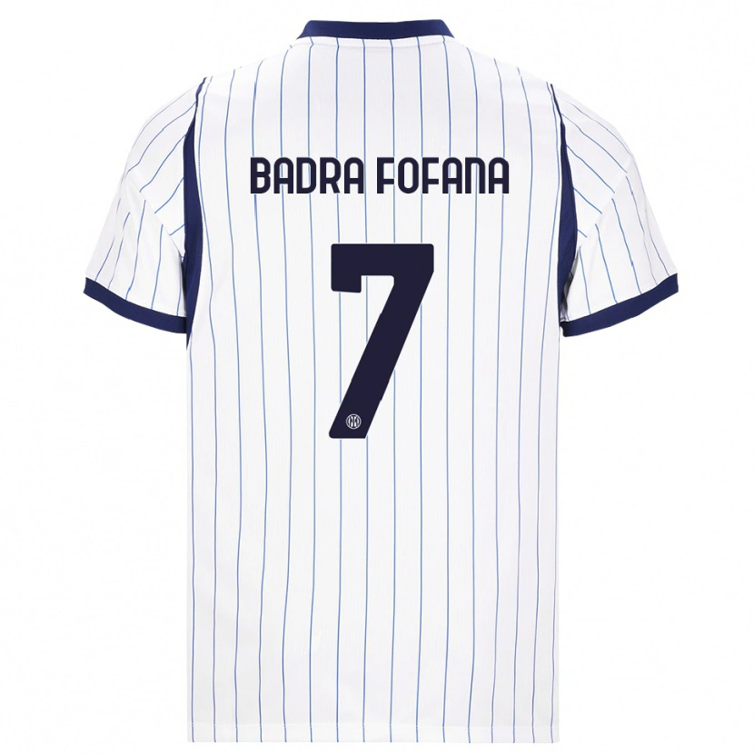 Danxen Niño Camiseta Aliou Badra Fofana #7 Blanco Azul Marino 2ª Equipación 2026/27 La Camisa