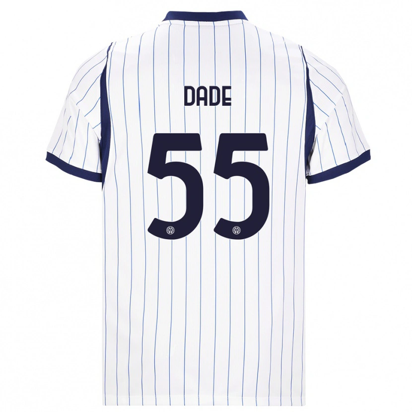 Danxen Niño Camiseta Emmanuel Dade #55 Blanco Azul Marino 2ª Equipación 2026/27 La Camisa