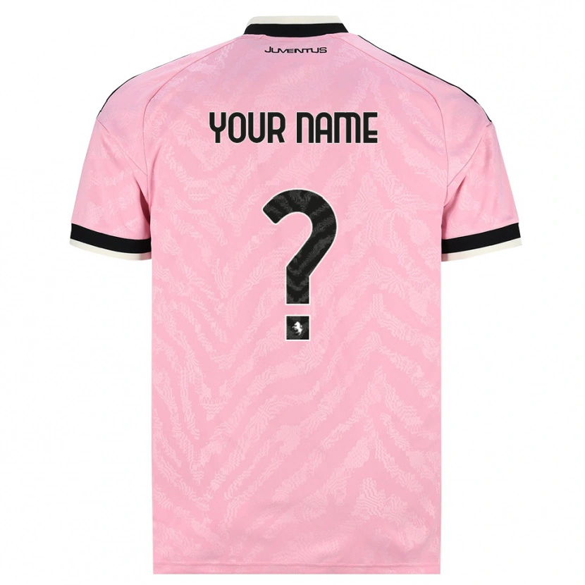 Danxen Niño Camiseta Su Nombre #0 Rosa Negro 2ª Equipación 2026/27 La Camisa