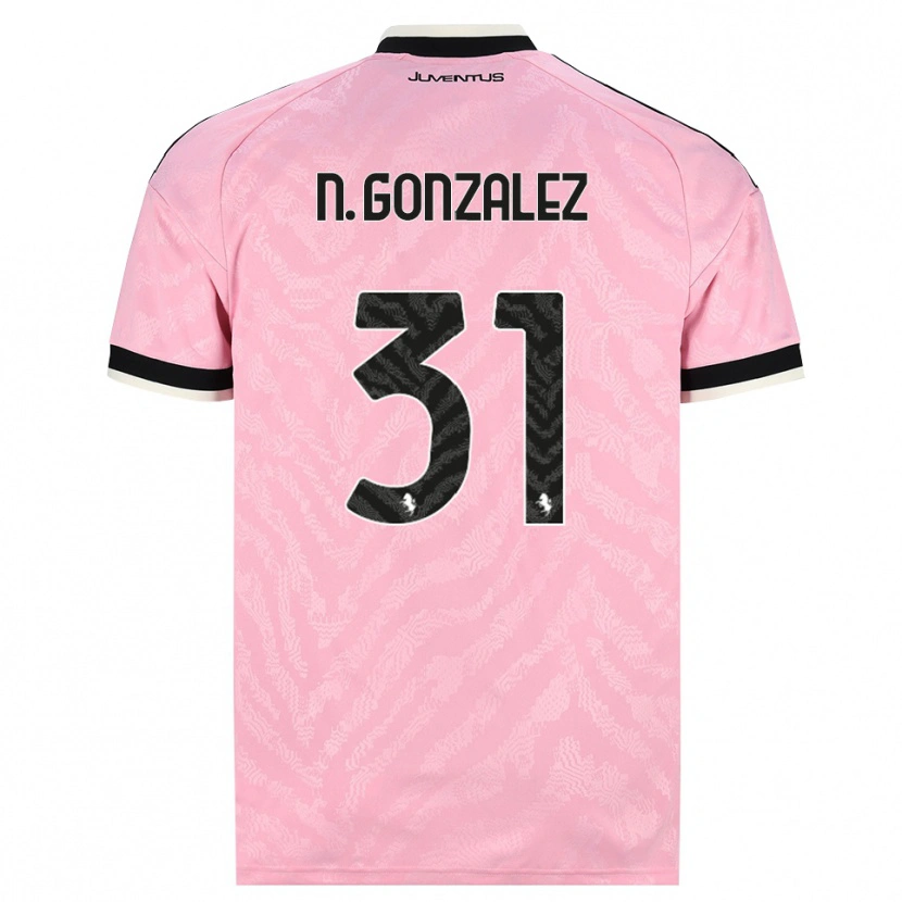 Danxen Niño Camiseta Nico González #31 Rosa Negro 2ª Equipación 2026/27 La Camisa