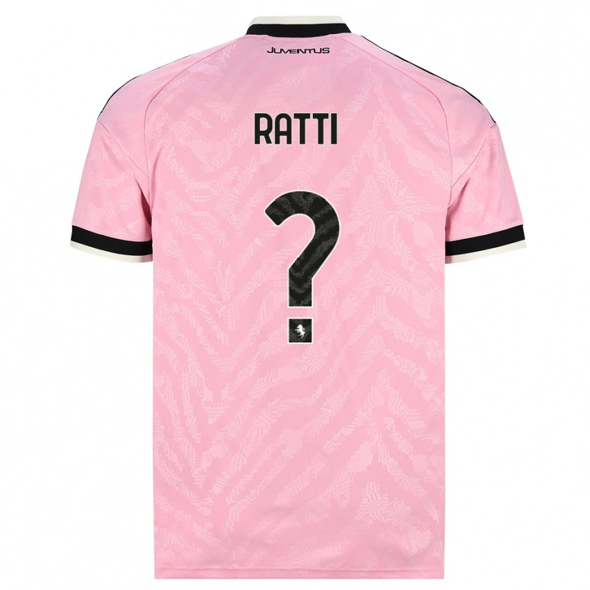 Danxen Niño Camiseta Leonardo Ratti #0 Rosa Negro 2ª Equipación 2026/27 La Camisa