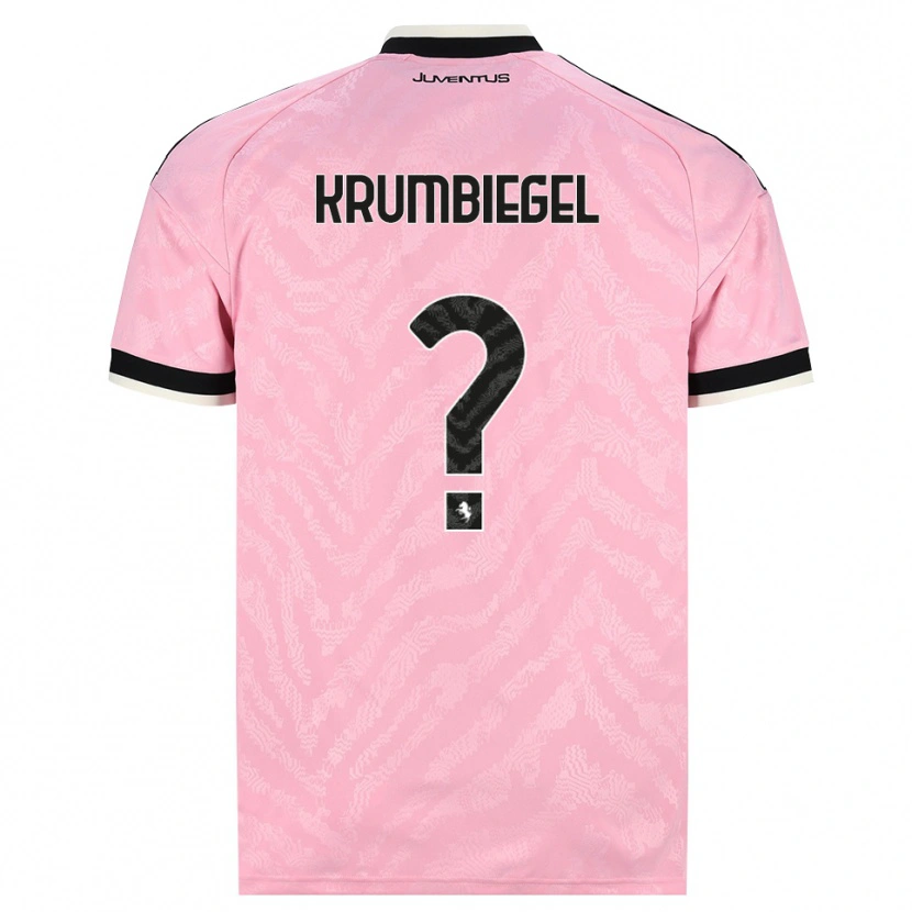 Danxen Niño Camiseta Paulina Krumbiegel #0 Rosa Negro 2ª Equipación 2026/27 La Camisa