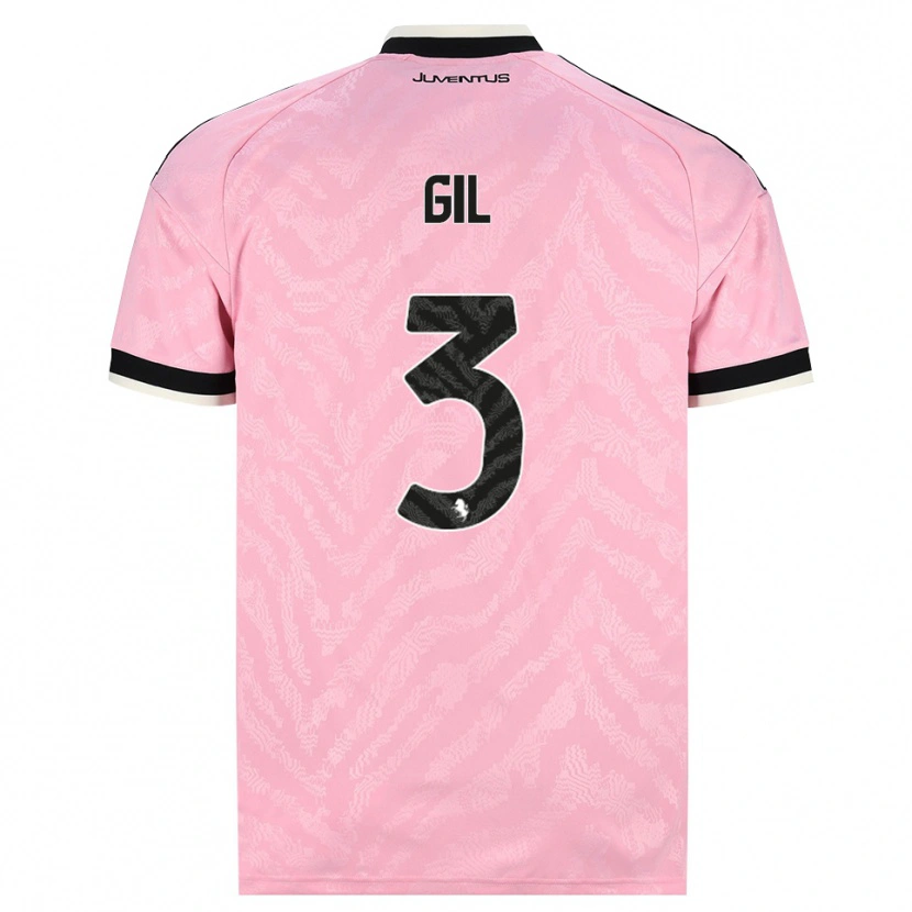 Danxen Niño Camiseta Javier Gil #3 Rosa Negro 2ª Equipación 2026/27 La Camisa