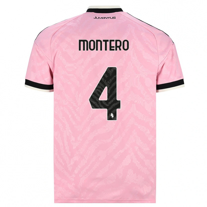 Danxen Niño Camiseta Alfonso Montero #4 Rosa Negro 2ª Equipación 2026/27 La Camisa