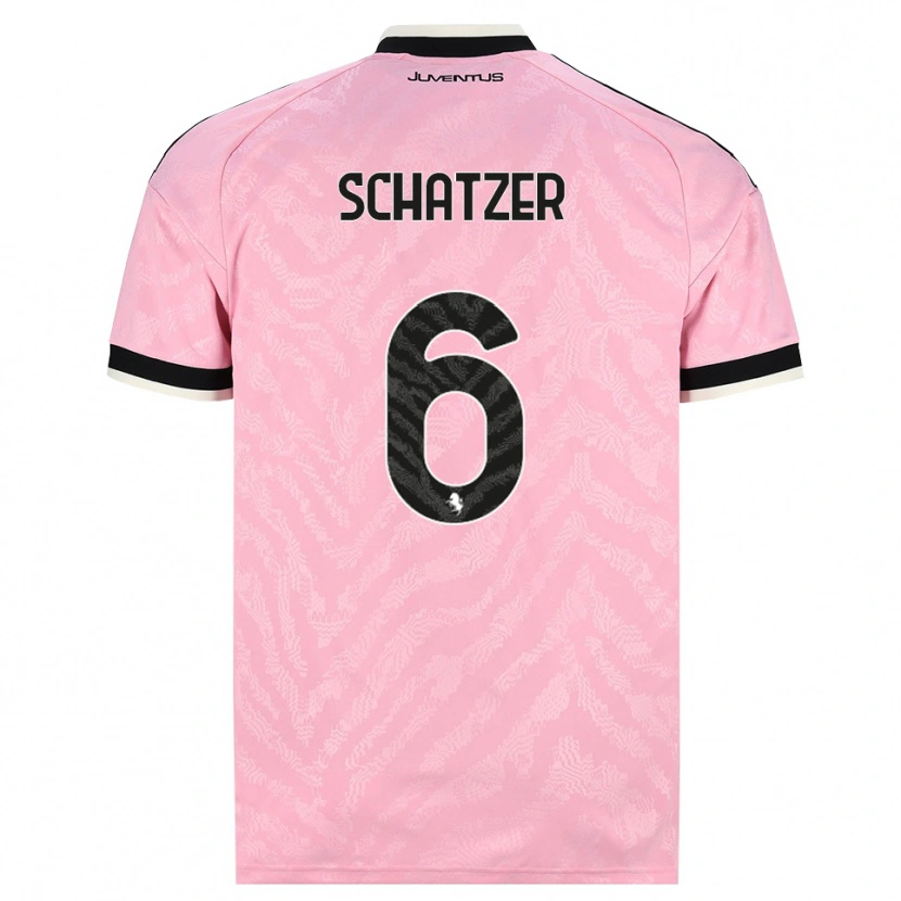 Danxen Niño Camiseta Eva Schatzer #6 Rosa Negro 2ª Equipación 2026/27 La Camisa