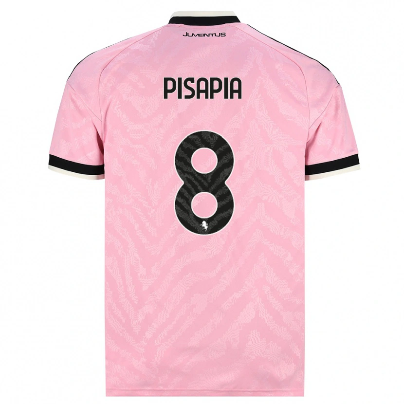 Danxen Niño Camiseta Luciano Pisapia #8 Rosa Negro 2ª Equipación 2026/27 La Camisa