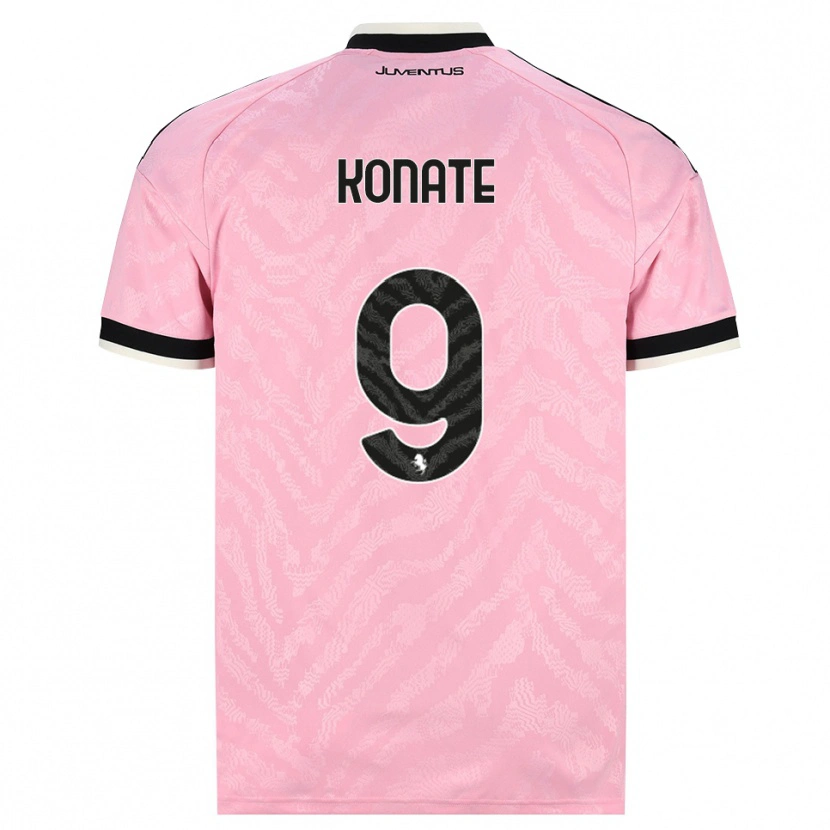 Danxen Niño Camiseta Ismaël Konaté #9 Rosa Negro 2ª Equipación 2026/27 La Camisa