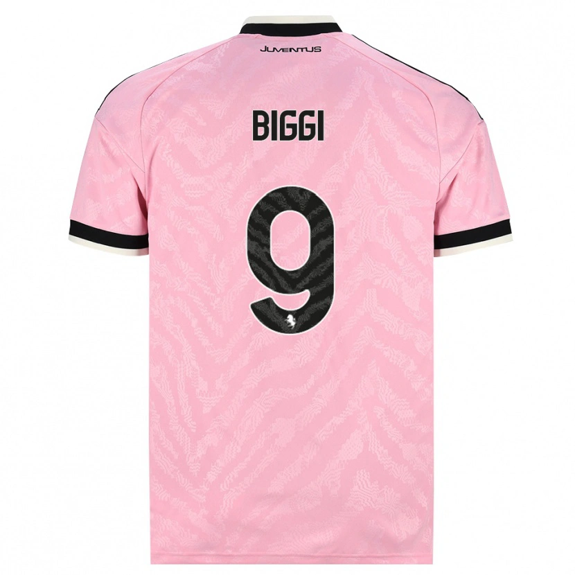Danxen Niño Camiseta Silvano Biggi #9 Rosa Negro 2ª Equipación 2026/27 La Camisa