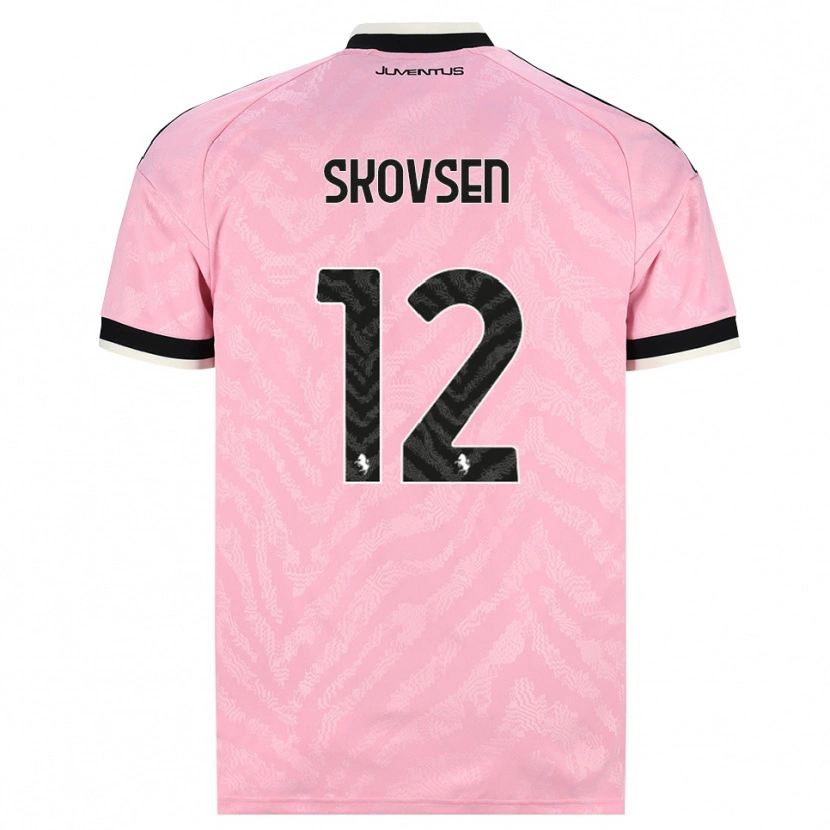 Danxen Niño Camiseta Matilde Lundorf Skovsen #12 Rosa Negro 2ª Equipación 2026/27 La Camisa