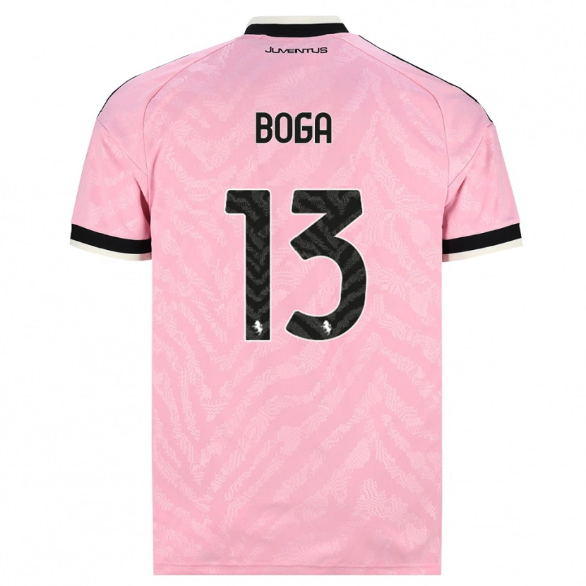 Danxen Niño Camiseta Jérémie Boga #13 Rosa Negro 2ª Equipación 2026/27 La Camisa