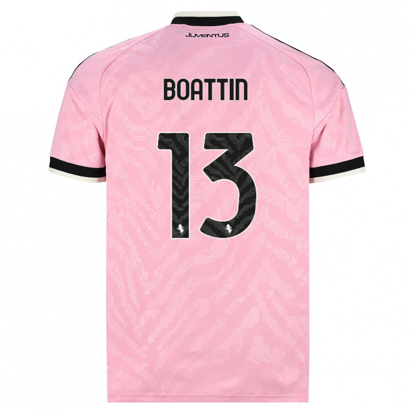 Danxen Niño Camiseta Lisa Boattin #13 Rosa Negro 2ª Equipación 2026/27 La Camisa