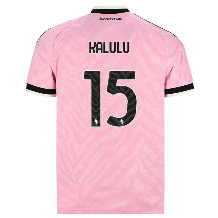 Danxen Niño Camiseta Pierre Kalulu #15 Rosa Negro 2ª Equipación 2026/27 La Camisa