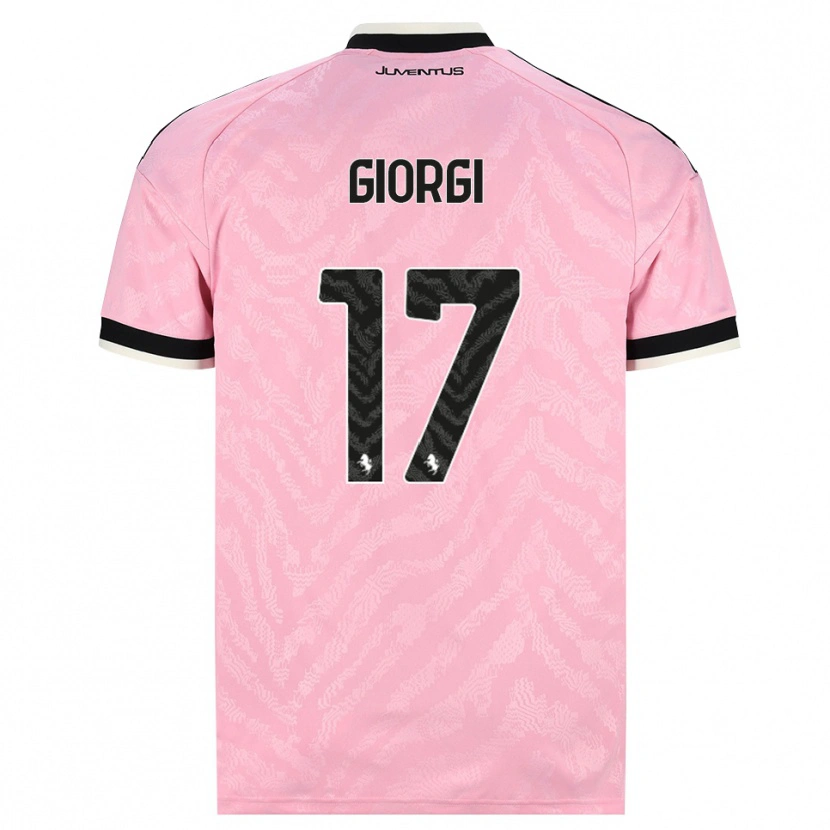 Danxen Niño Camiseta Lorenzo Giorgi #17 Rosa Negro 2ª Equipación 2026/27 La Camisa