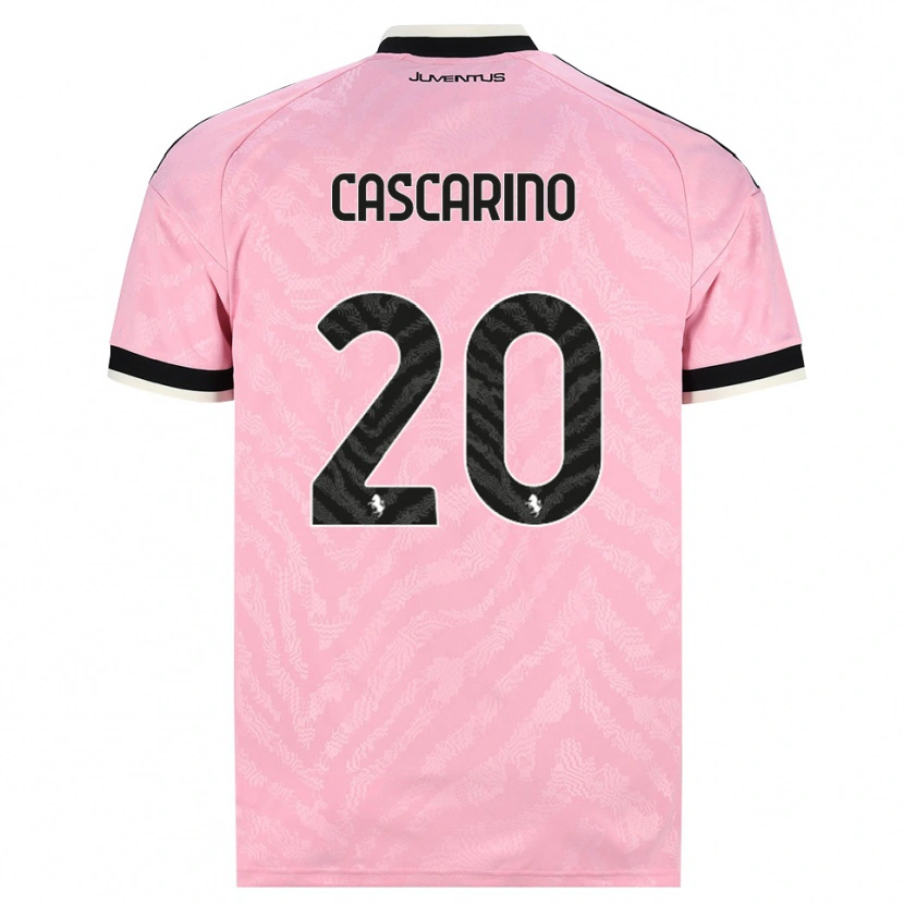 Danxen Niño Camiseta Estelle Cascarino #20 Rosa Negro 2ª Equipación 2026/27 La Camisa