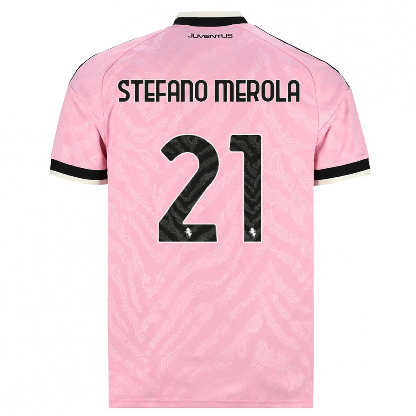 Danxen Niño Camiseta Antonio Stefano Merola #21 Rosa Negro 2ª Equipación 2026/27 La Camisa