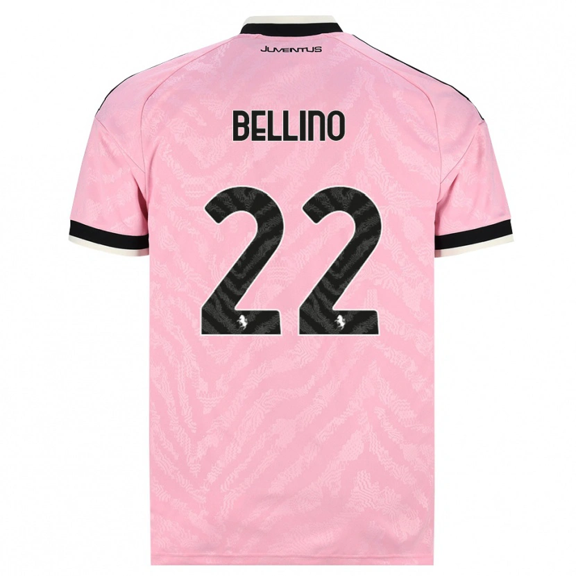 Danxen Niño Camiseta Filippo Bellino #22 Rosa Negro 2ª Equipación 2026/27 La Camisa