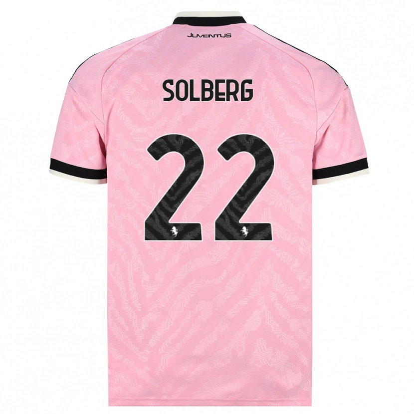Danxen Niño Camiseta Elias Solberg #22 Rosa Negro 2ª Equipación 2026/27 La Camisa