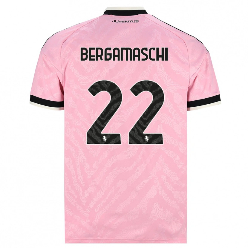 Danxen Niño Camiseta Valentina Bergamaschi #22 Rosa Negro 2ª Equipación 2026/27 La Camisa