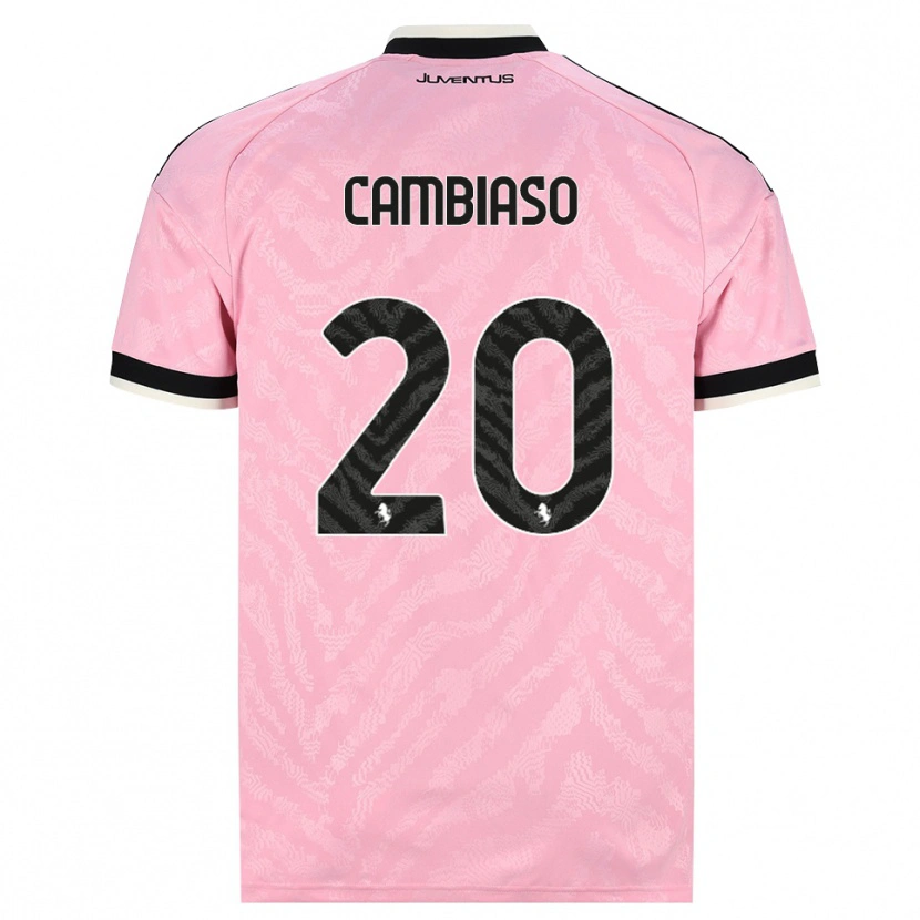 Danxen Niño Camiseta Andrea Cambiaso #20 Rosa Negro 2ª Equipación 2026/27 La Camisa