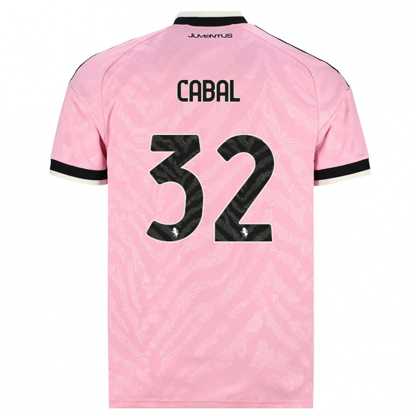 Danxen Niño Camiseta Juan Cabal #32 Rosa Negro 2ª Equipación 2026/27 La Camisa