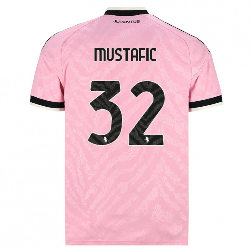 Danxen Niño Camiseta Emma Mustafic #32 Rosa Negro 2ª Equipación 2026/27 La Camisa