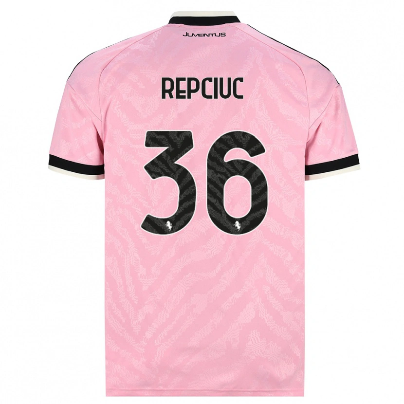 Danxen Niño Camiseta Gabriel Repciuc #36 Rosa Negro 2ª Equipación 2026/27 La Camisa