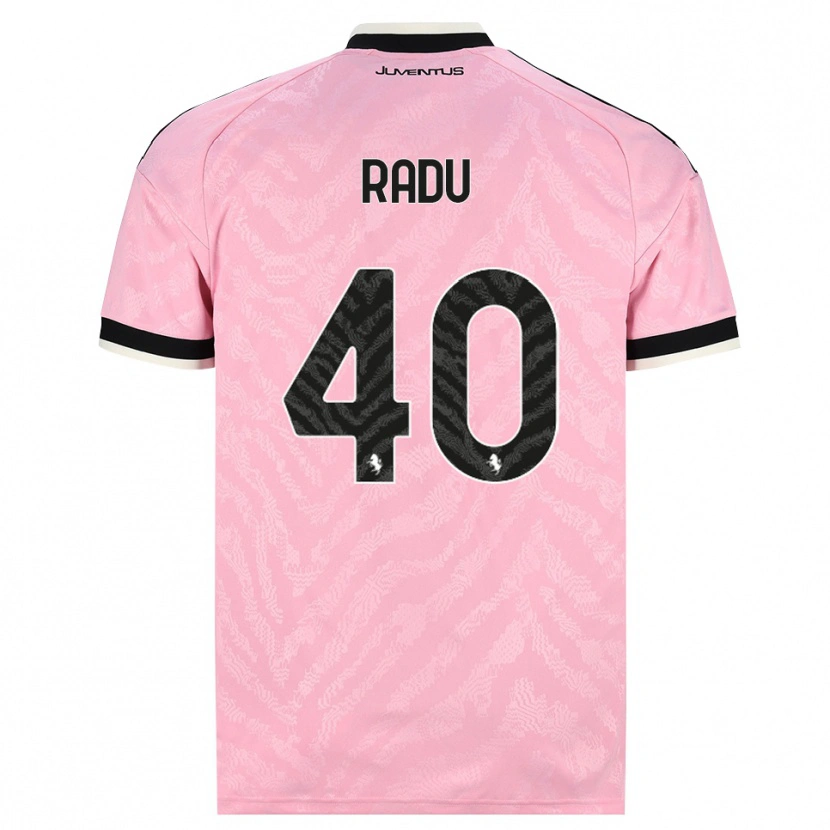 Danxen Niño Camiseta Riccardo Radu #40 Rosa Negro 2ª Equipación 2026/27 La Camisa